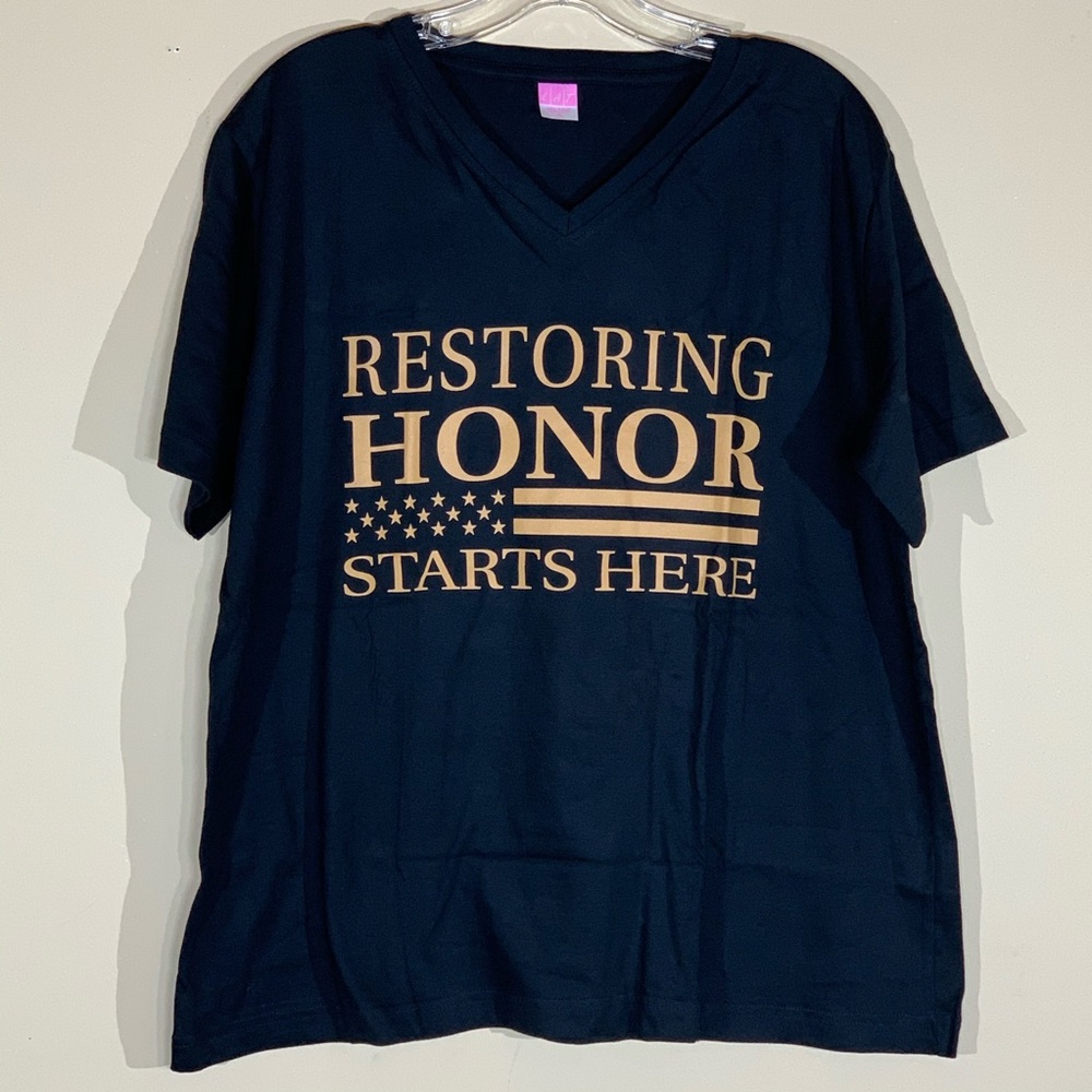 Restoring Honor Starts Here Graphic Tee - XL